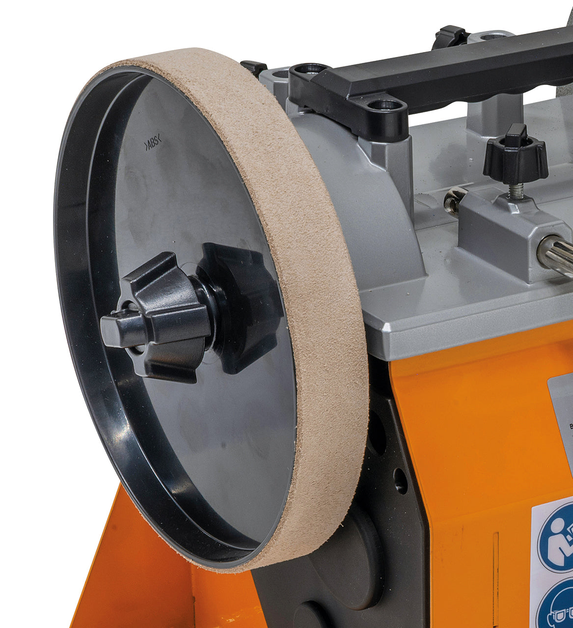 Nass- und Trockenschleifmaschine WDG 200 Pro Vario – lederabziehscheibe